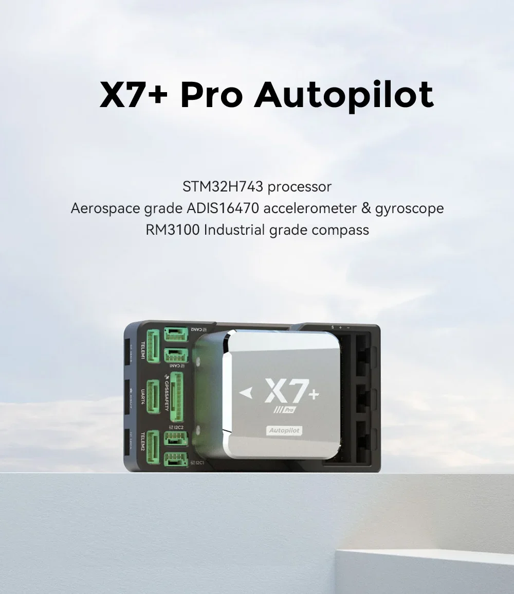 Контроллер полета автопилота CUAV X7+ Pro Pixhawk с датчиком ADIS