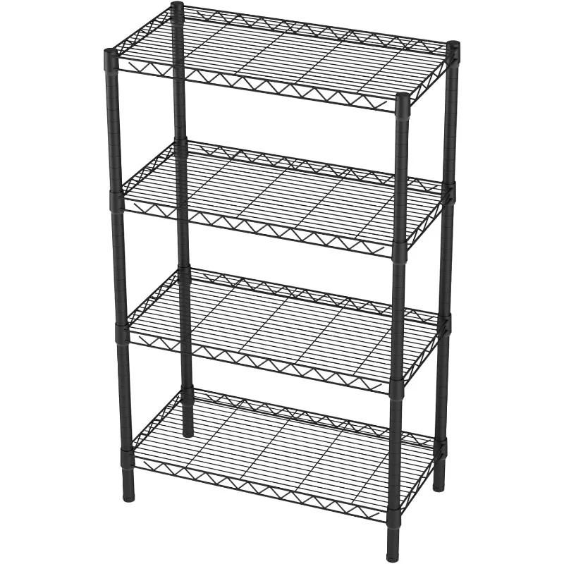 4 Shelves Wire Storage Shelf 1400LBS Heavy Duty Storage Shelving Unit,Metal Organizer Wire Rack 36