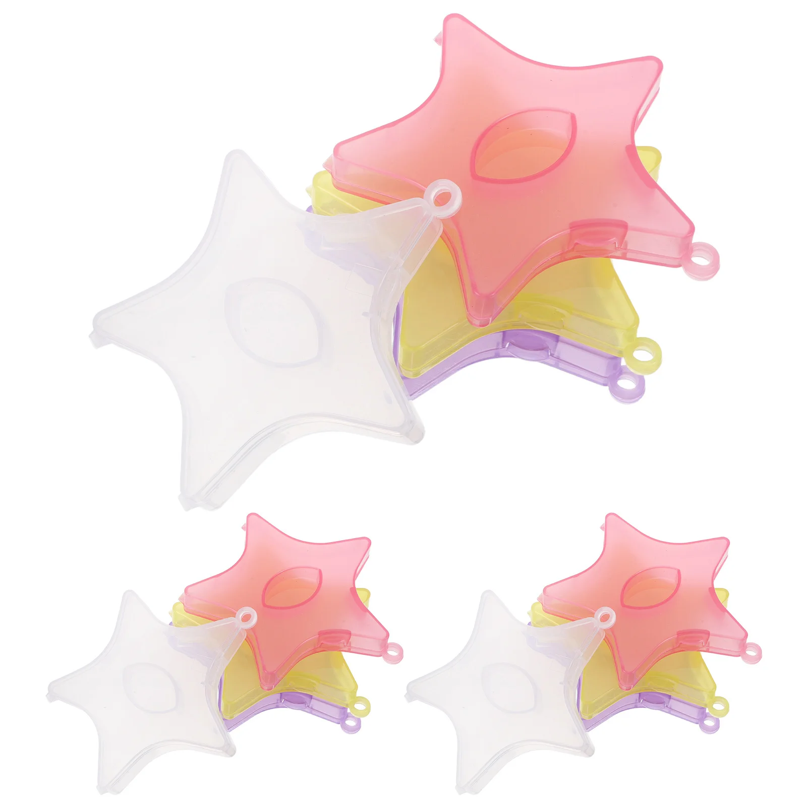 

12Pcs Colorful Eyelash Storage Box Set Vibrant False Lash Organizer Cases for Travel Portable Artificial Eyelash Holder Case