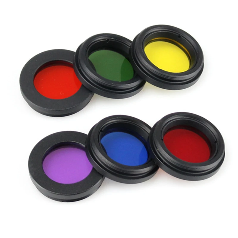 Agnicy Black Dog Series M28.6 Planetary Filter Moon Nebula Filter with Plastic Box 6 Colors Set Optical Acrylic Lens