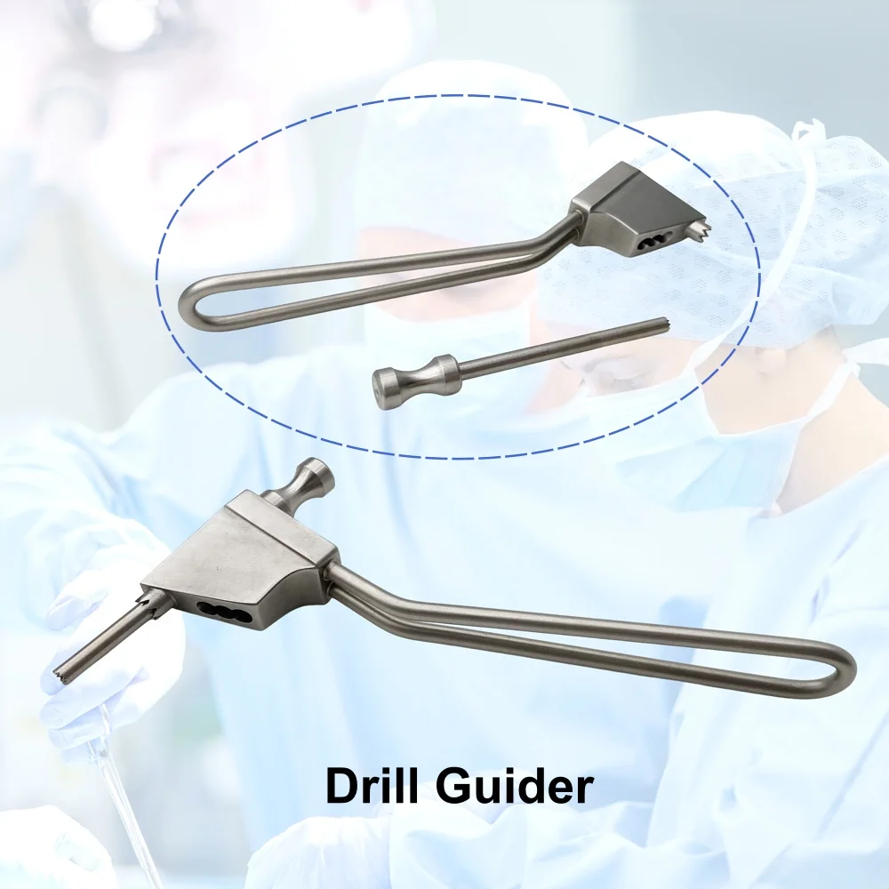 Stainless Steel Parallel Drill Guide Stainless Steel Orthopedic pet Instrument Reuseable Guider Tool
