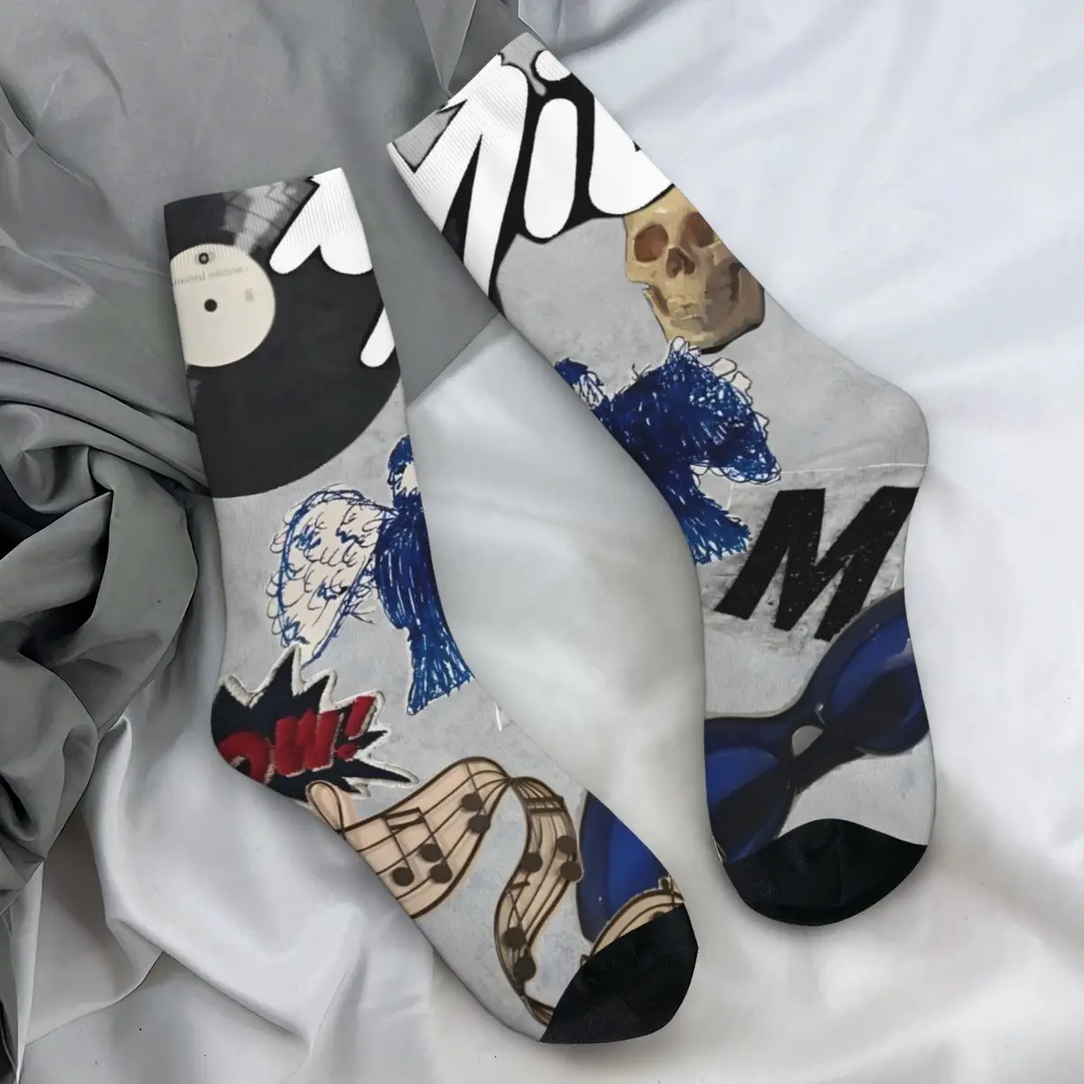 Rapper Milo J 111 Album Stockings Adults Men Socks Soft Casual Socks Spring Climbing Non-Slip Printed Socks Gift