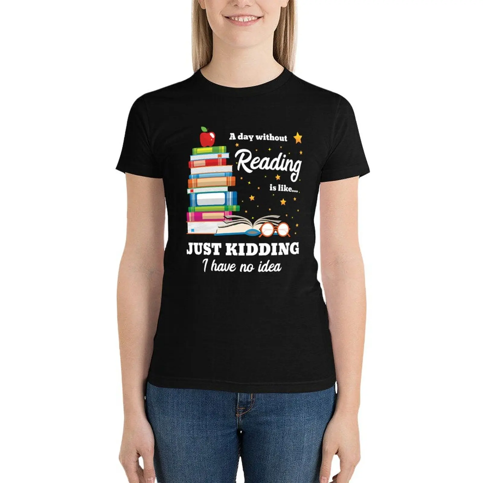 

A Day Without Reading Shirt T-Shirt lady clothes anime clothes woman t shirt