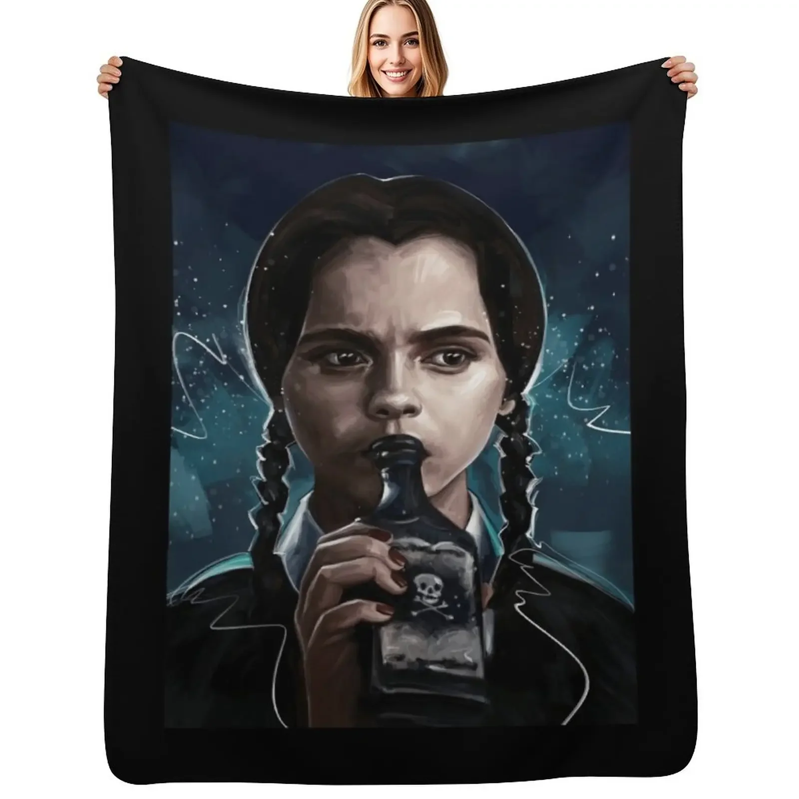 

Day Gifts Adams Family Cute Graphic Gift Throw Blanket Thermal Flannel Fabric Bed covers Blanket
