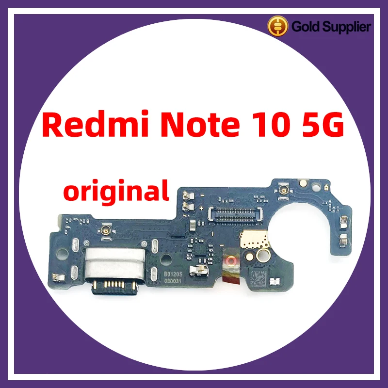 

Original For xiaomi redmi note 10 5G Dock Connector USB Charger Charging Port Flex Cable Board Replacement