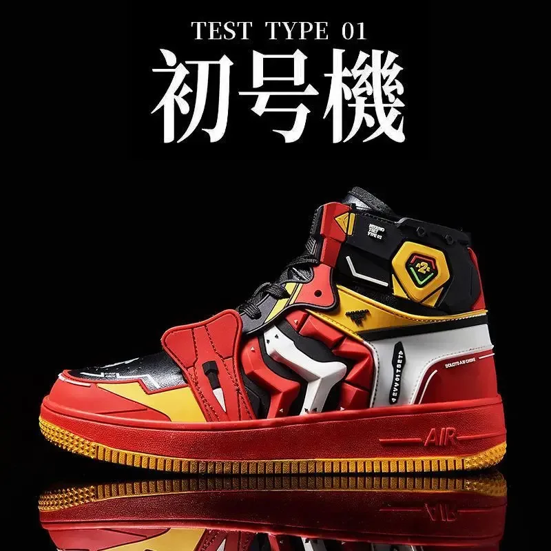 

qa156EVA surrounding EVANGELION-01 joint high-top sneakers men's shoes Korean version of the trend personality mecha sports shoe