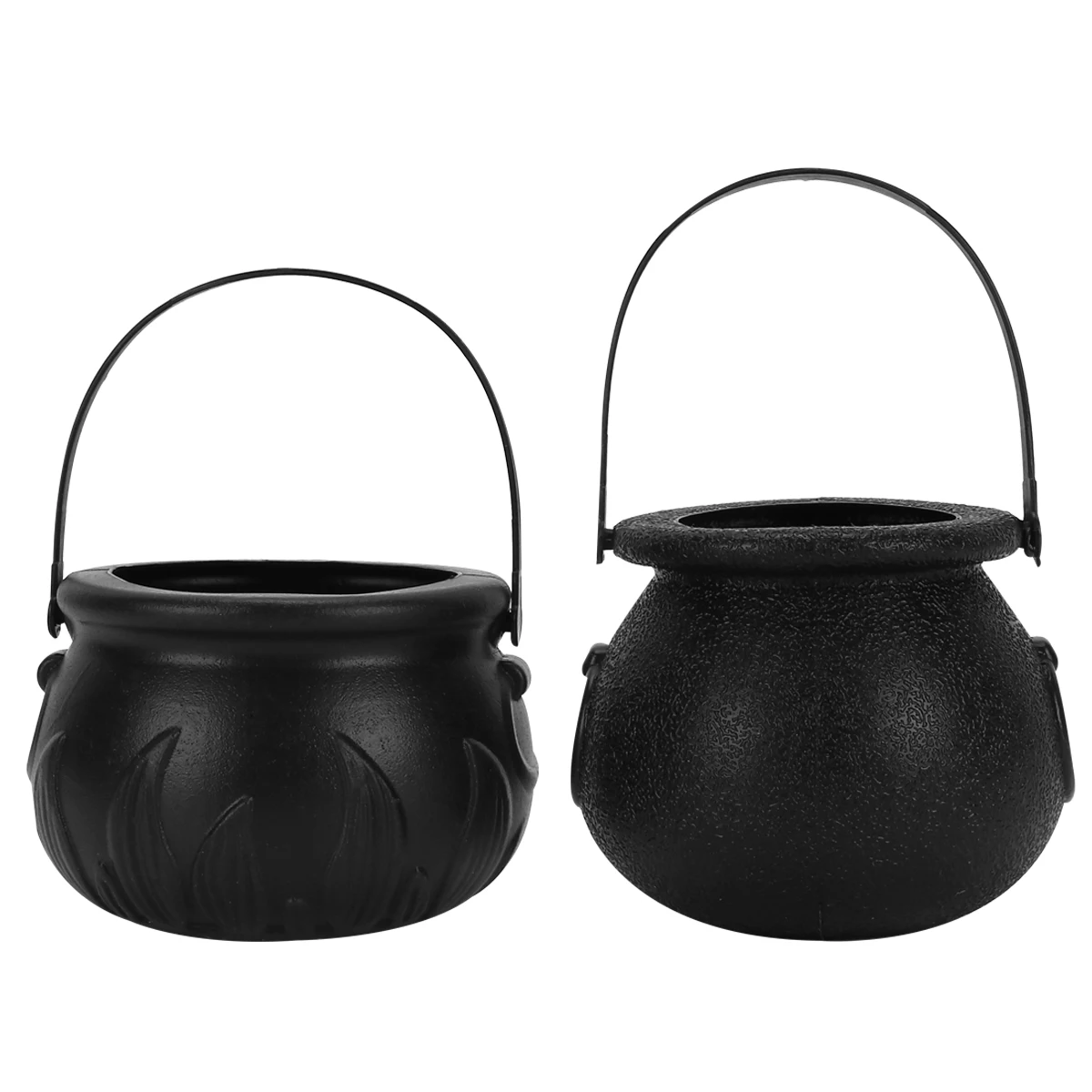 

12pcs Witch Jar Buckets Halloween Prop Plastic Holder Small Child Fun Flame Witches Costumes Accessories