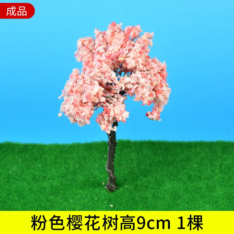 さくらの木日本の装飾品,ミニ桜のシミュレーション,マイクロフィギュア,庭の風景,カワイイ装飾,2個