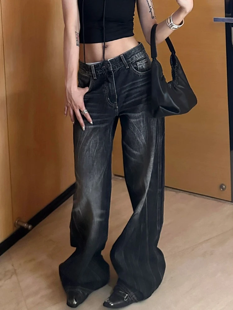 

High Waist Wide Leg Vintage American Style Jeans Men Women Street Fashion Loose Fit Long Pants Autumn Winter Spring New Arrivals