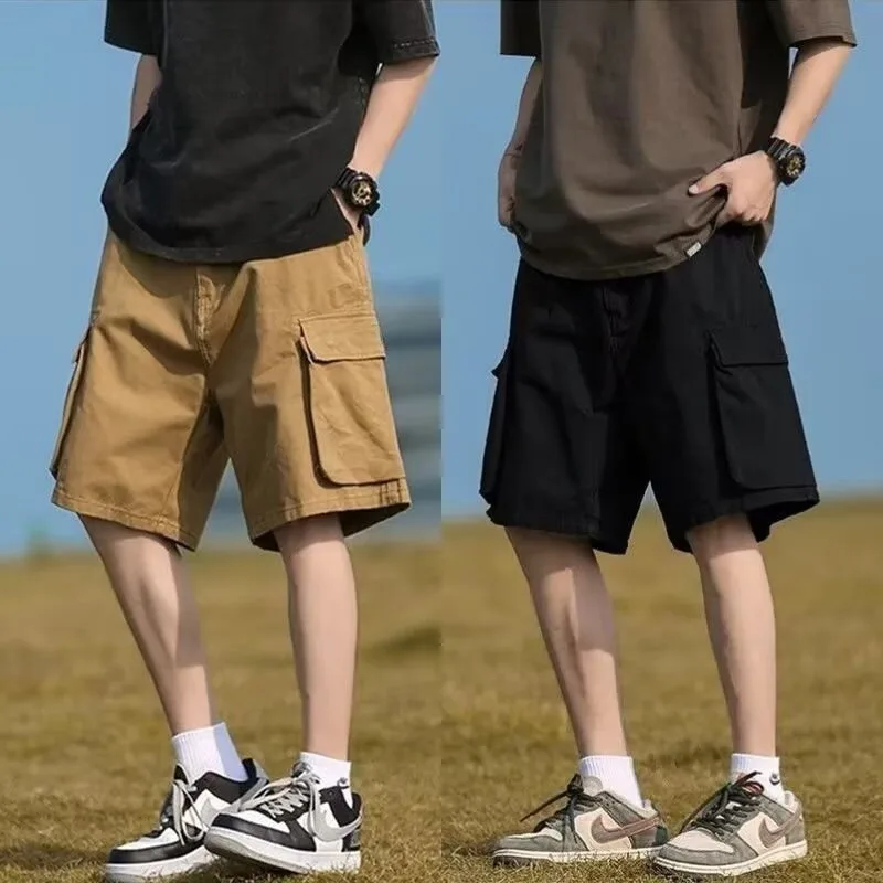 New versatile 2026 summer tooling shorts men's five-point casual shorts loose