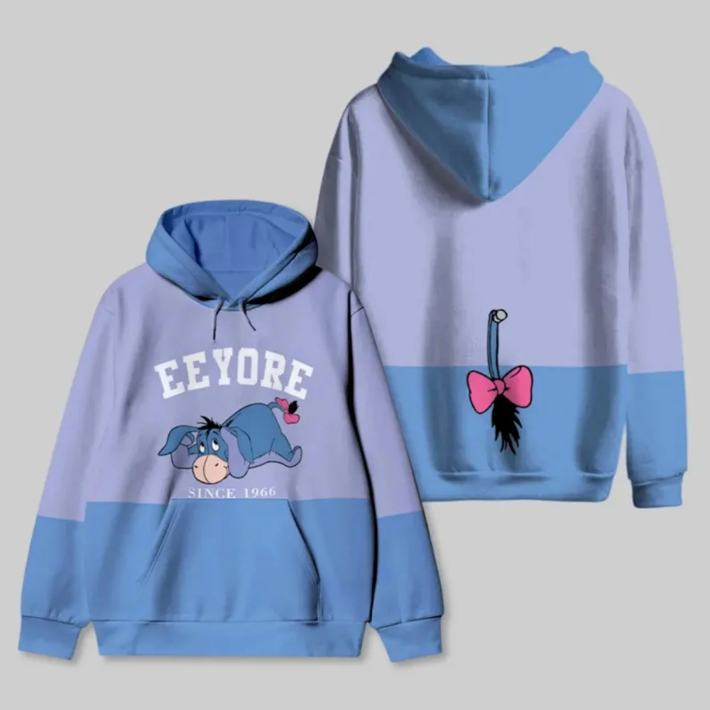 Le sweat à capuche imprimé sur toute la surface – Conception mignonne du panneau Bourriquet en 3D, parfait à porter comme une tenue confortable du Royaume Magique pour un usage quotidien