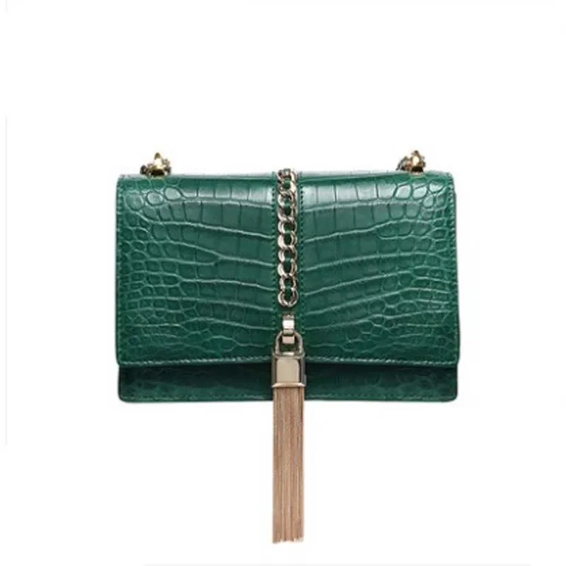 

ouluoer crocodile bag Female fashion western style One shoulder Female chain