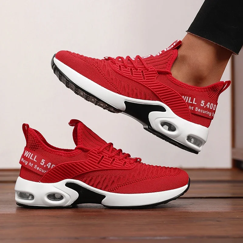 2026 Neue Herren Blaue Dämpfungs-Sportschuhe Atmungsaktive Mesh-Laufschuhe Leichte Rutschfeste Sport-Walkingschuhe – Detail 12