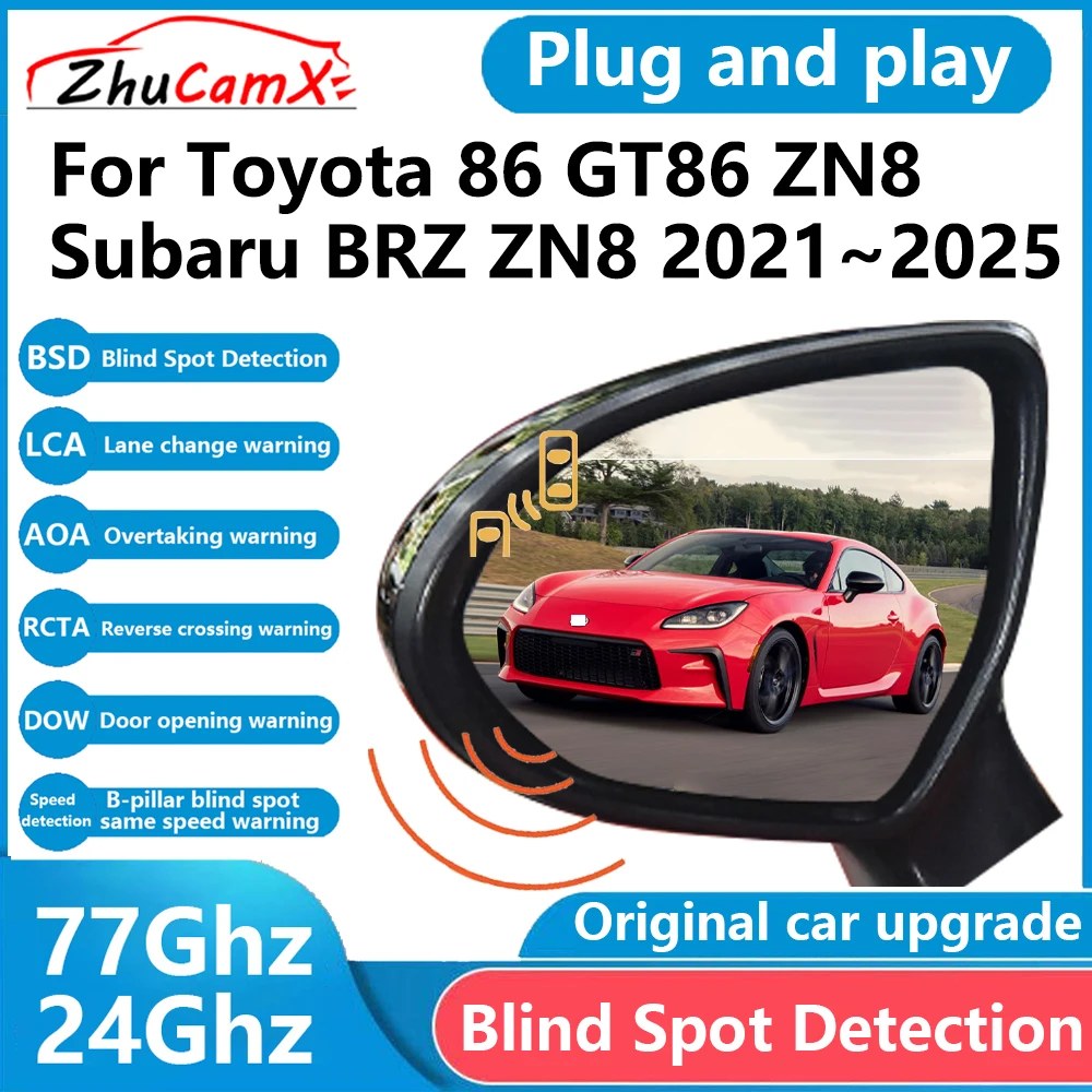 for Toyota 86 GT86 ZN8 Subaru BRZ ZN8 2021~2025 BSD Blind Spot Detection Sensor Radar Driving Warning System Plug and Play