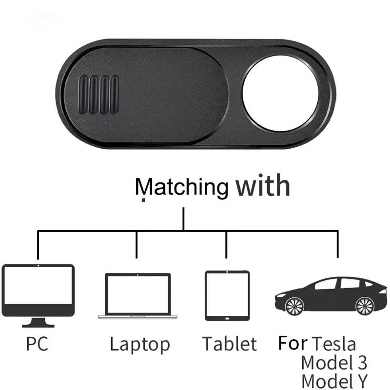 Ultra Thin Slide Webcam Cover for IPad Tablet Laptop Slide Sticker Privacy Protector for Tesla Model 3 Y Interior Cabin Camera
