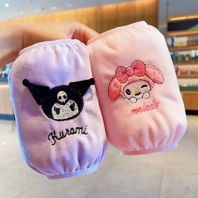 Sanrio Cinnamoroll Sleeves Girls Autumn and Winter Anti-fouling Stain-resistant Cute Cartoon Children's Sleeves Warm Sleeves