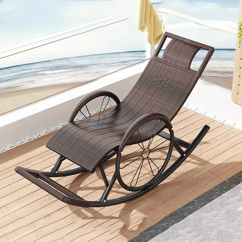 الروطان كرسي متأرجح شرفة المنزل الترفيه الكبار كرسي أريكة استرخاء مكتب استراحة الغداء كرسي #3