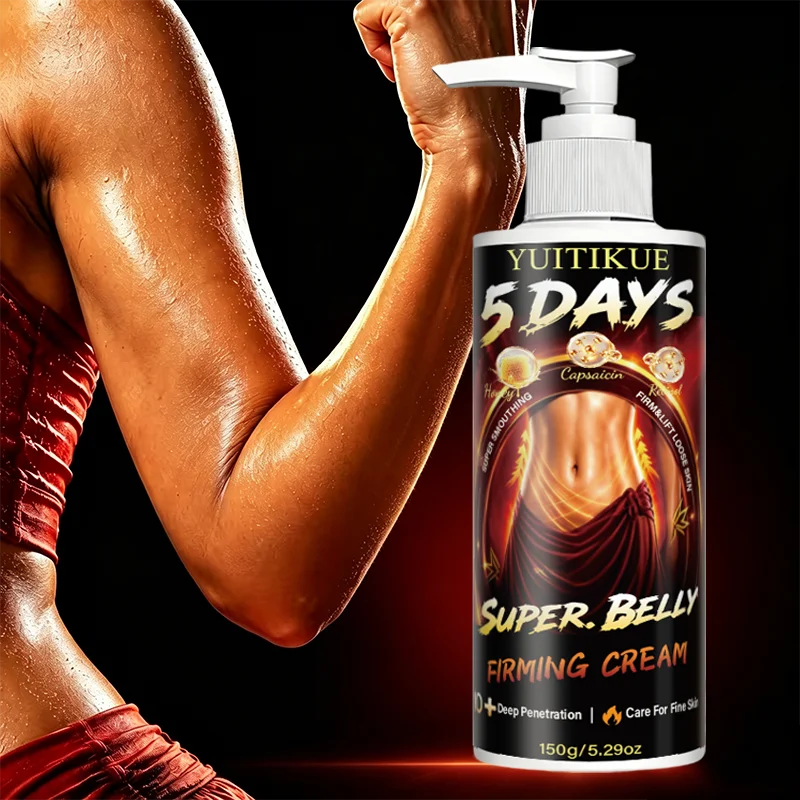 YUITIKUE 5 Days Super Belly Firming Cream 150g Capsaicin Lift Tighten Loose Abdomen Skin Moisturizing Body Shaping Lotion