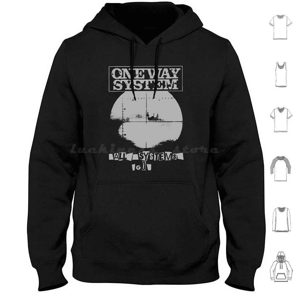 

One Way System-All Systems Go-Punk-Oi Hoodie cotton Long Sleeve Slaughter And The Dogs Boot Boys Conflict Cock Sparrer