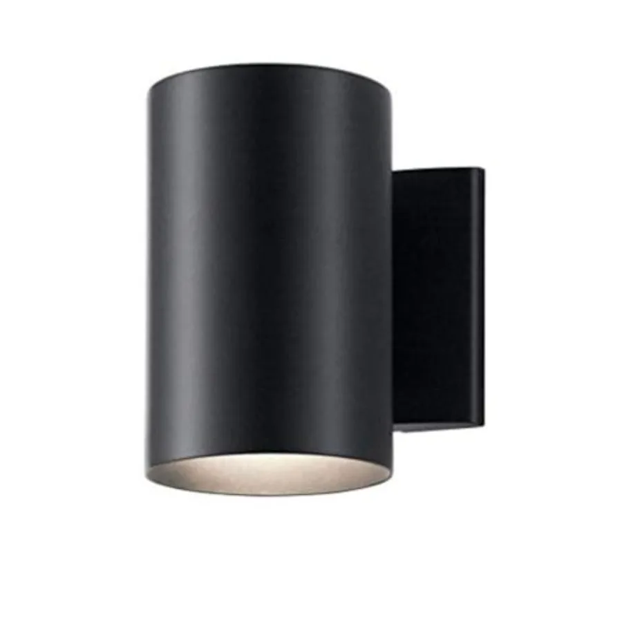 

Cylinders Outdoor Wall Sconce in a 1-Light Exterior Wall Light Cylinder Fixture H x 5" W 9234BK