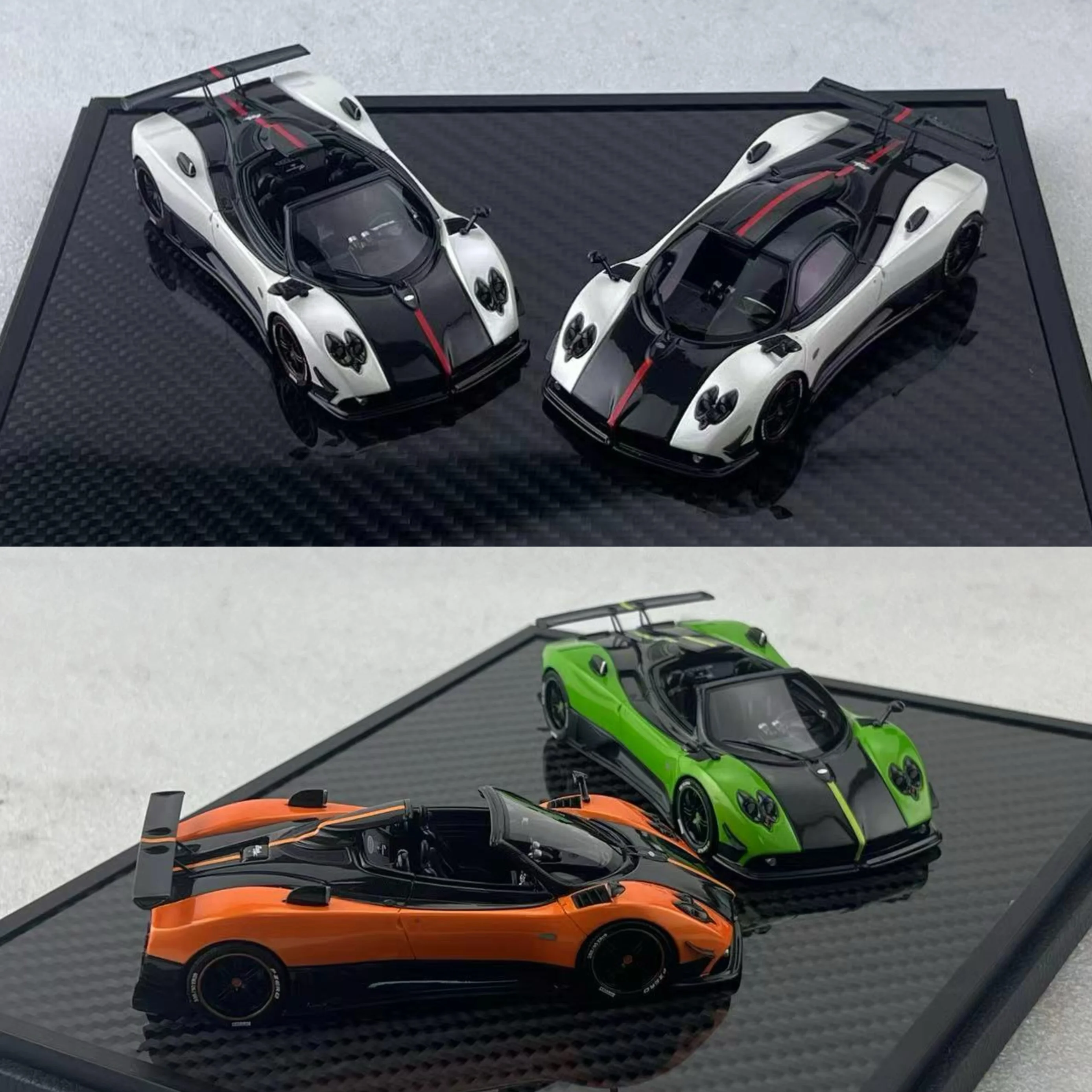 Peako 1:43 Zonda Cinque Dual Car Set Simulation Limited Edition Resin Metal Static Car Model Toy Gift