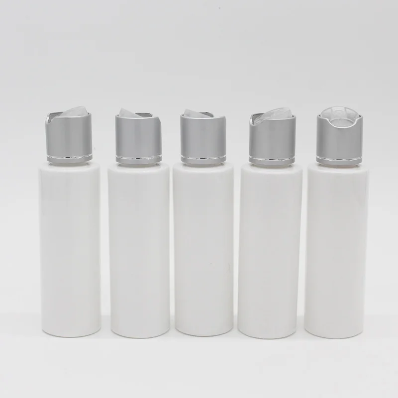 

Wholesale 100ml White Round Empty PET Cosmetic Plastic Bottles With Aluminum Cap 100g Luxury Empty Lotion Cream Container Bottle