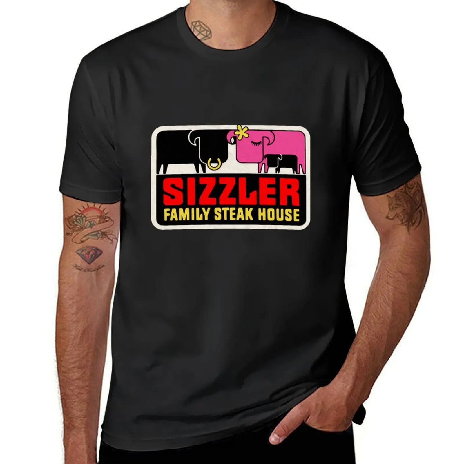 Sizzler Family Steak House T-Shirt graphics boys animal print clothes for men