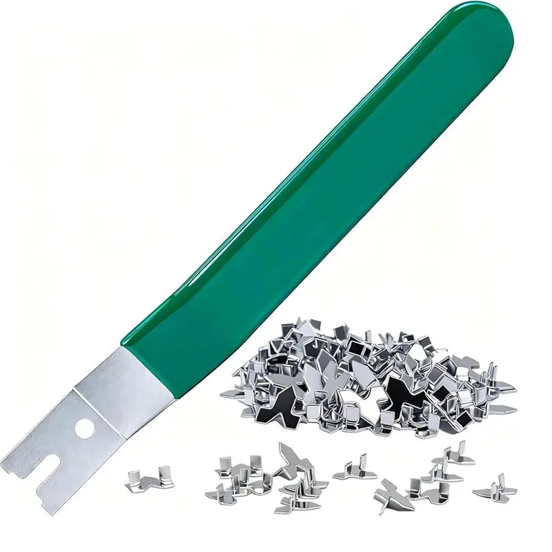 

A26F-Glazier Point Driver Match 100 PCS Push Points- Glazing Setting Tool Set For Glass Installation