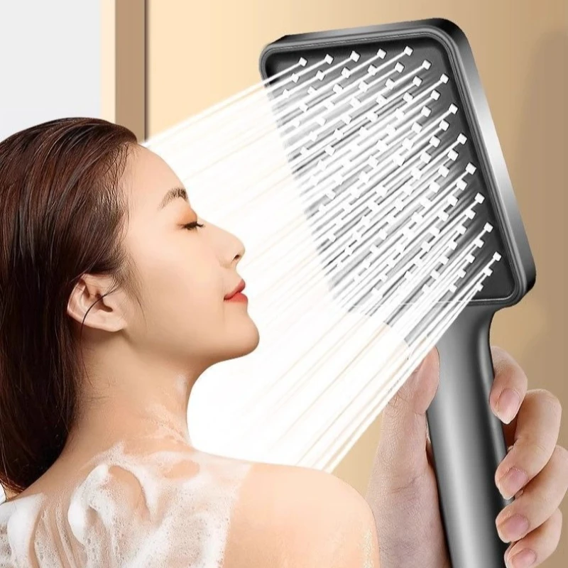 

Душевая лейка с усиленным напором, крупными отверстиями, большой панелью, ручной распылитель, для ванной, с большим объемом воды, эффект тропического дождя