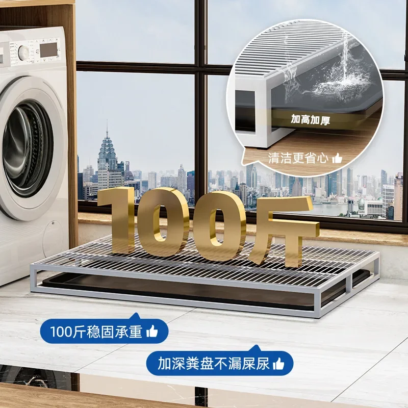 Dog toilet Flush integrated anti-step large drawer type urinal litter basin Medium and small dog potty Indoor dog toilet
