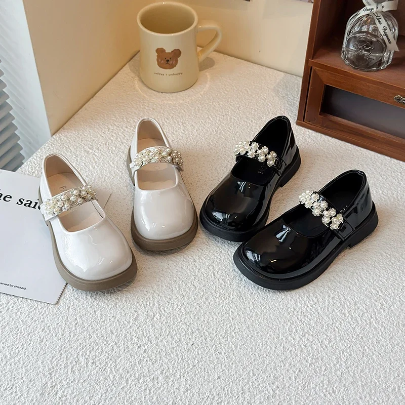 

Kid Shoes Fashion Kids Leather Shoes 2025 New Girl Shoes Kid Princess Shoes Student Soft Sole Single Shoes Mary Janes Shoes