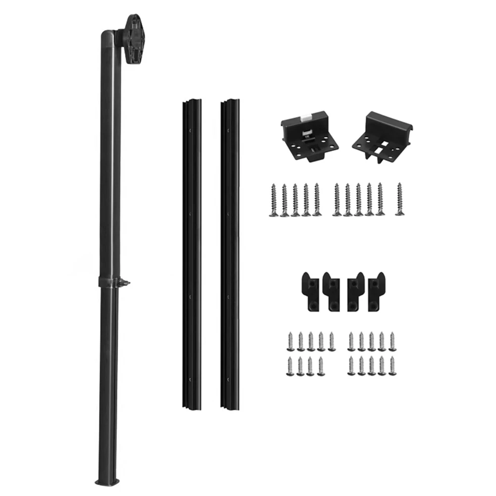 RV Aluminum Table Leg Bracket Kit, 20-30 Inch Retractable, Flip-up Adjustable Legs With 2 Slides And Tower Aluminum Alloy