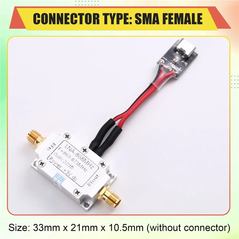 Modulo RF A17Z Amplificatore a basso rumore 868Mhz per amplificatore RF LNA Estensore di portata di trasmissione immagine TIPO C
