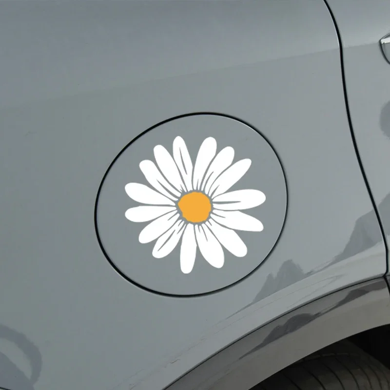 Beautiful Daisy Waterproof Vinyl Car Sticker, Personality Mod Decal for Motorcycle Auto Decor Accessories