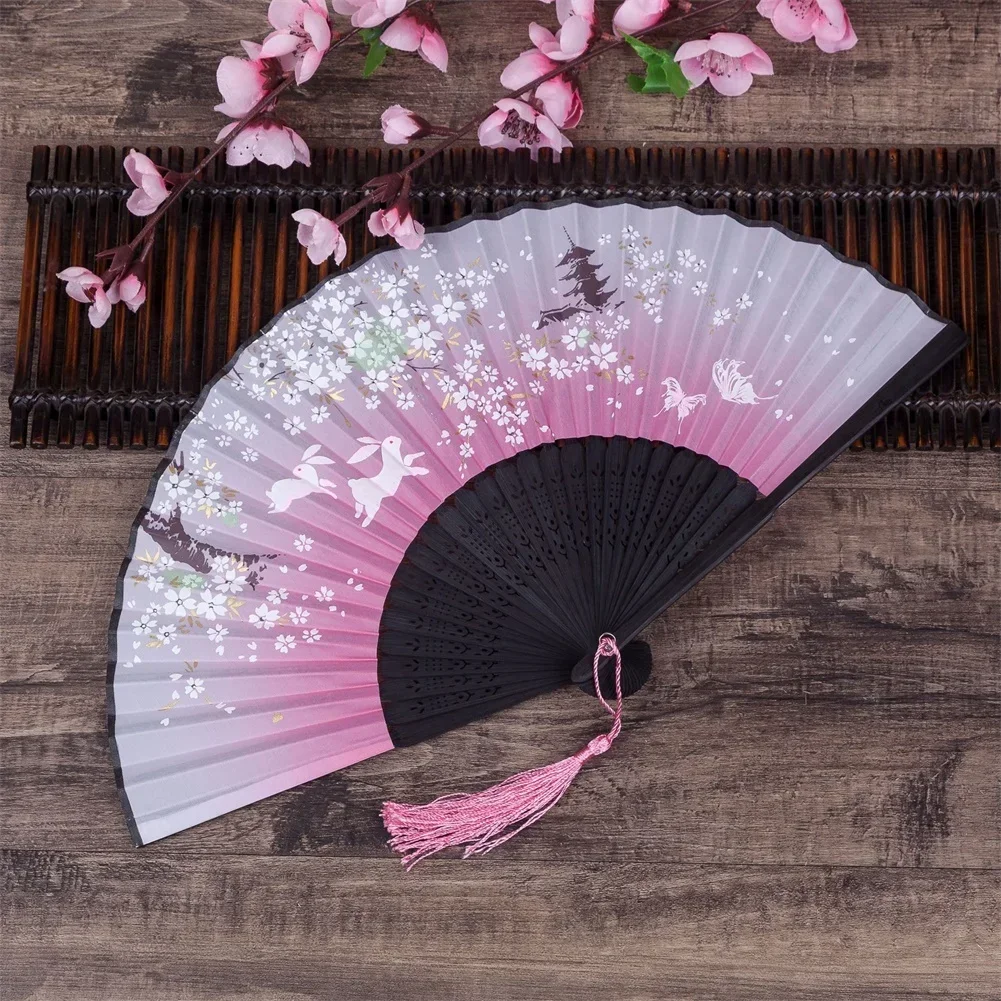 Hand Fan chinesische chinesische Vintage-Stil Falt fächer Home Dekoration Ornamente Muster Kunst Handwerk Geschenke Hochzeit Tanz Hand Fan