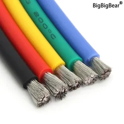 1/5/10m Soft Silicone Cable 26 24 22 20 18 16 14 12 10 8 6 4 2AWG Car Battery Automotive Wiring Heat-resistant Electrical Wires