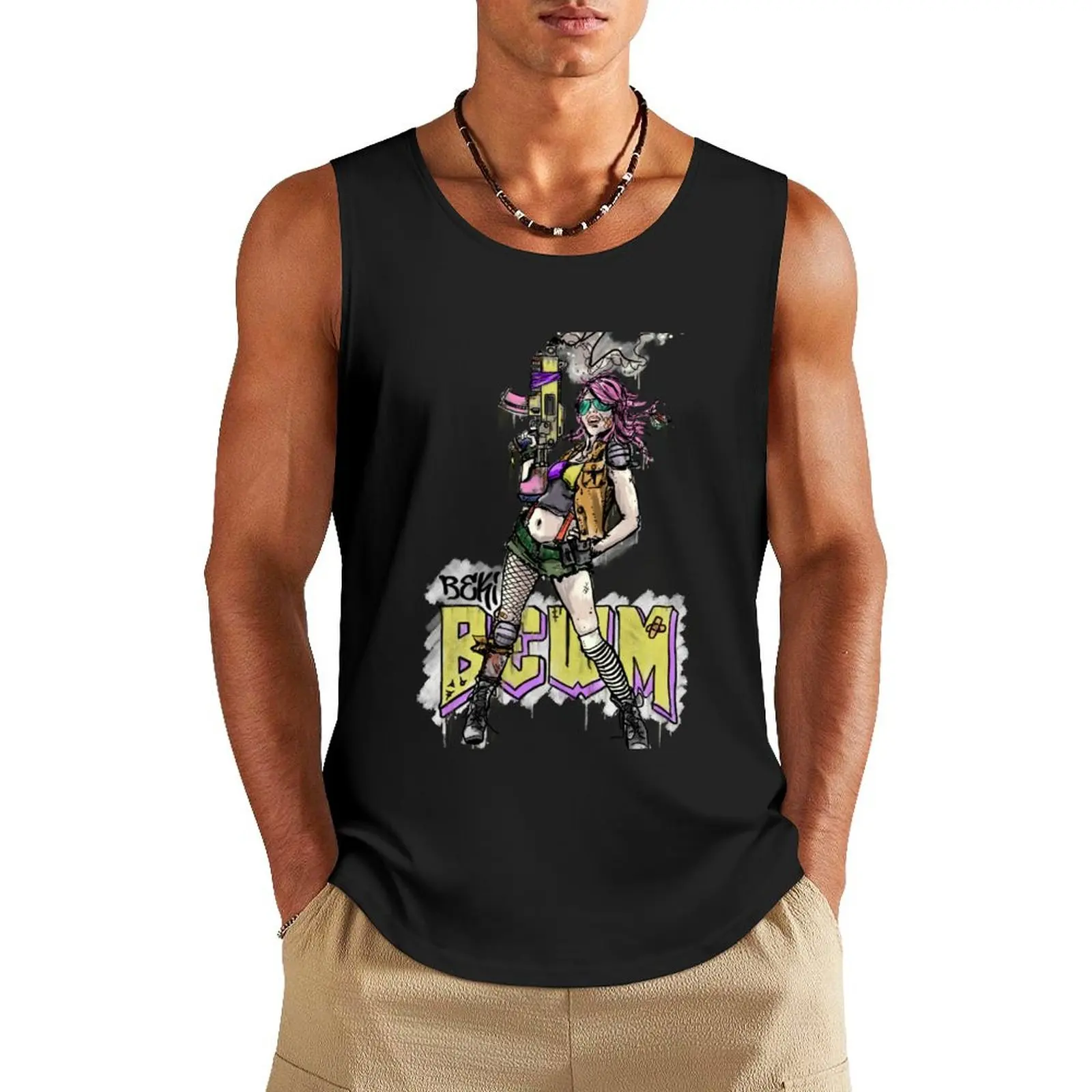 

Beki Bewm Tank Top male top Men's summer clothes summer