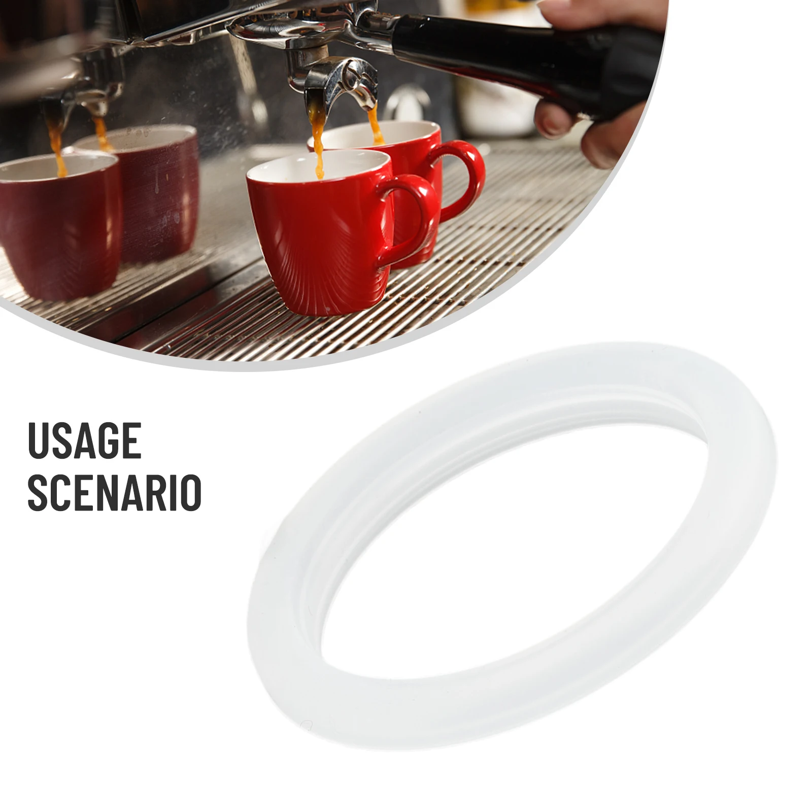 

1pc Holder Gasket O-Ring Filter For DeLonghi DEDICA EC685 EC680 EC695 Espresso Machines Coffeeware Silicone Black Primary Color