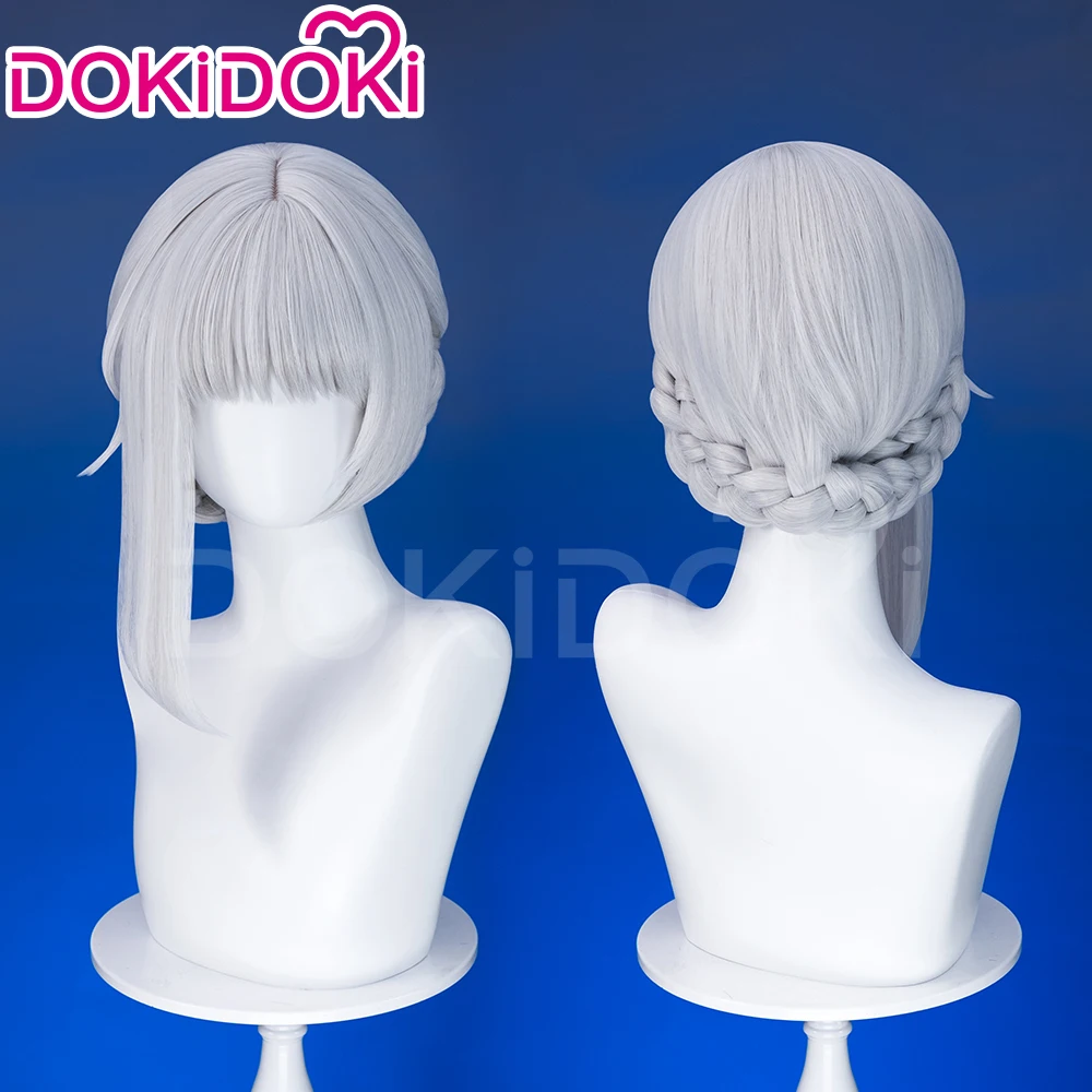 IN STOCK Sanhua Wig Game Wuthering Waves Cosplay Wig DokiDoki Women 45cm Silver Grey Short Hiar Sanhua Cosplay Wig Free Wig Cap