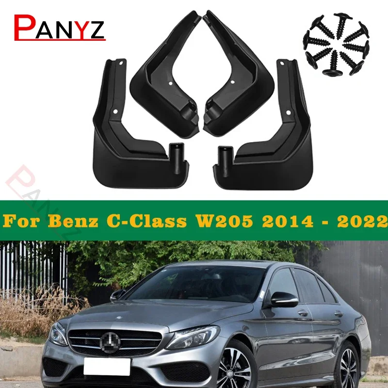 

Для Benz C-Class W205 W204 Sport 2007-2021 15 16 17 18 19 20 21 брызговики брызговики брызговики автомобильные аксессуары