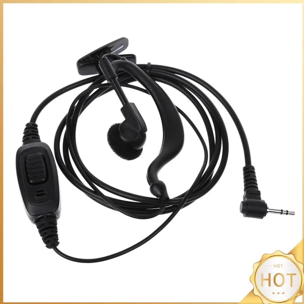 

1pin 2.5mm Jack PTT Mic Earpiece G Shaped Earpiece Headset PTT MIC for Motorola T6200 TKLR T3 Radio