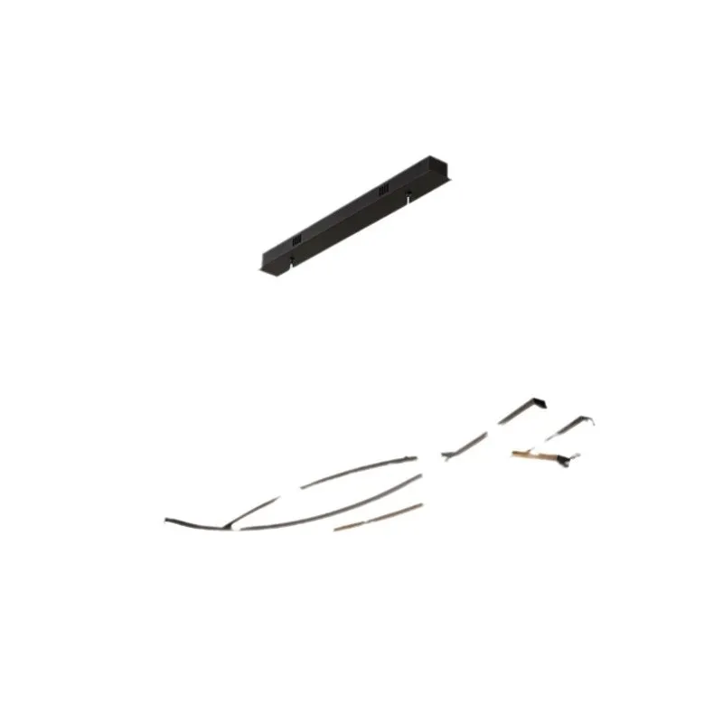 

Italian minimalist line restaurant chandelier, modern Nordic designer integrated personalized chandelier