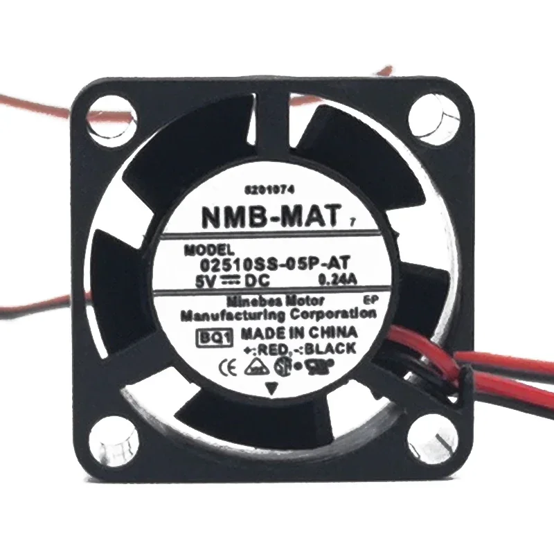 25*25*10MM NMB MEBEA 02510SS-05P-AT 5V 0.24A 2510 Micro Ultra-quiet Cooling Fan