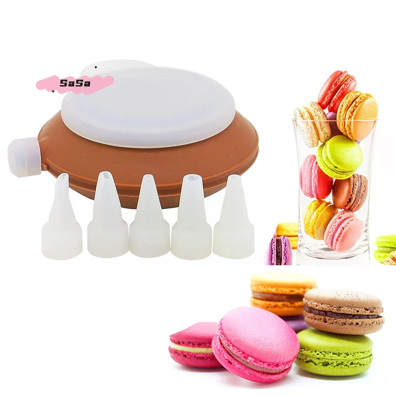 Kit de Macarons, Tapete de Silicona Antiadherente para Macarons, Moldes para Hornear, Suministros de Decoración, Olla para Macarons, Accesorios para Hornear Pasteles