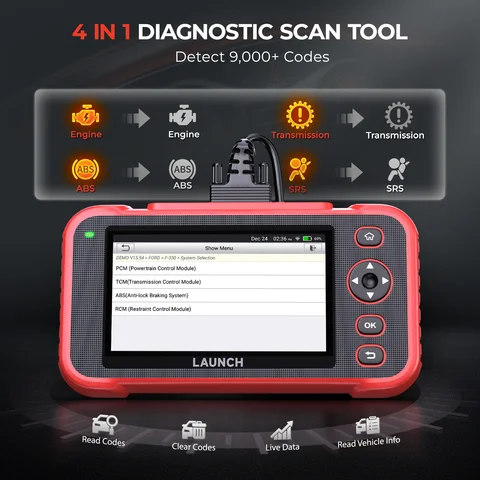 100% 오리지널 LAUNCH X431 CRP129i V2.0 OBD2 스캐너 자동차 스캐너 ABS SRS 엔진 AT 12 재설정 서비스 평생 무료 업데이트