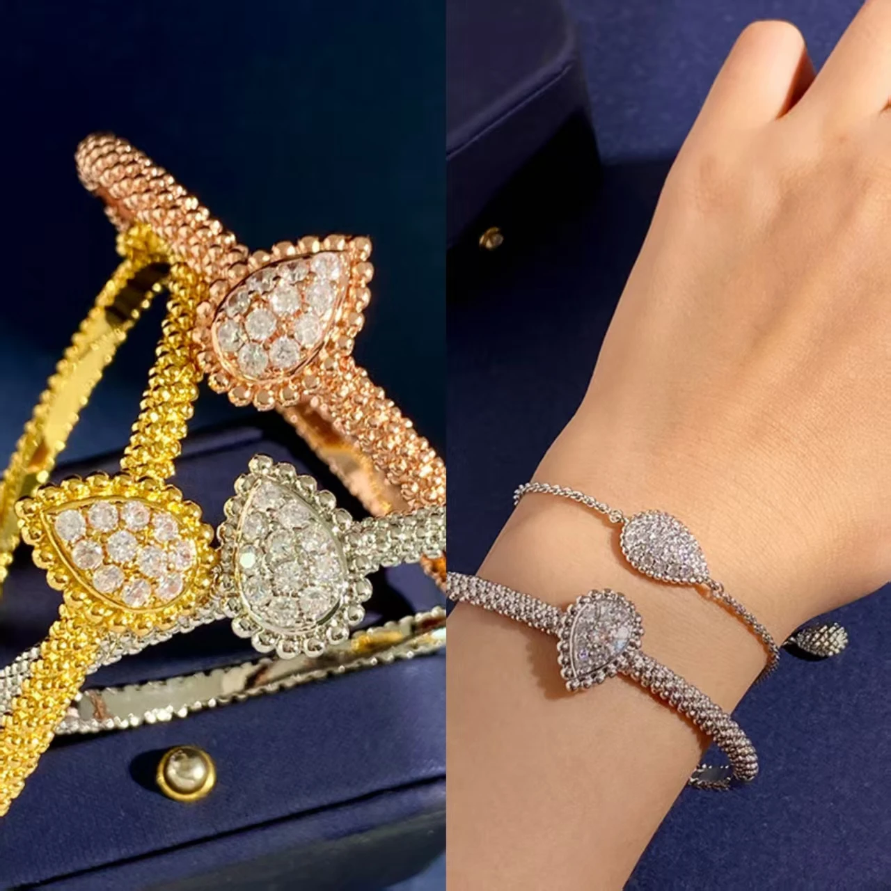 

S925 silver Moissanite Women's High Quality Bracelet Fashion Brand Luxury Jewelry Unique Design Exquisite Gift Anniversary Party