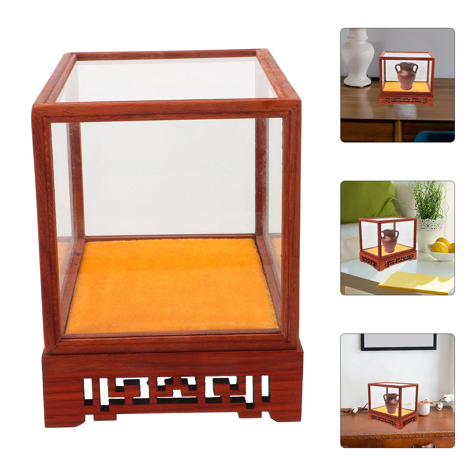 

Display Box Transparent Transparent Box Craft Holder For Collectibles Buddha Desktop Organizer Case