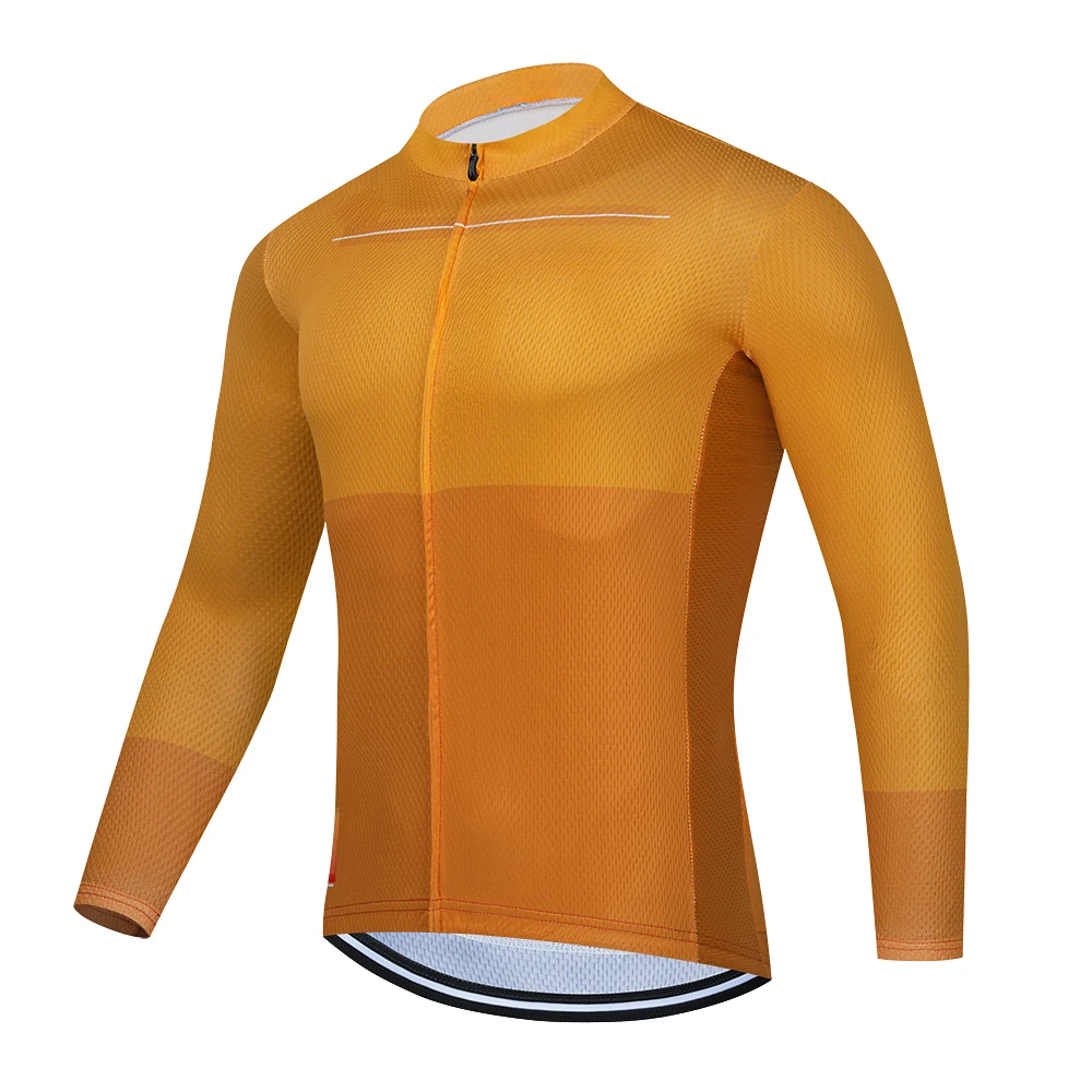 Spring Long Sleeve Cycling Jersey Man\'s Cycling Clothing 2023 Summer Anti-UV Bike Jersey Breathable Bicycle Shirt