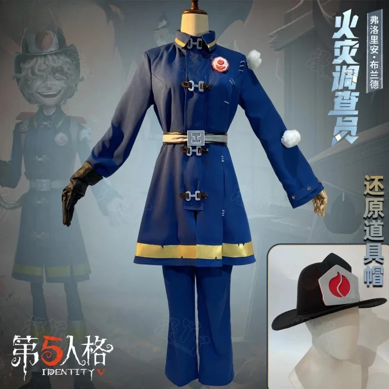 

Cos Game Anime Party Uniform Hallowen Play Role Clothes Clothing 2025 Identity V Florian Brand Fire Investigator Cosplay Costume
