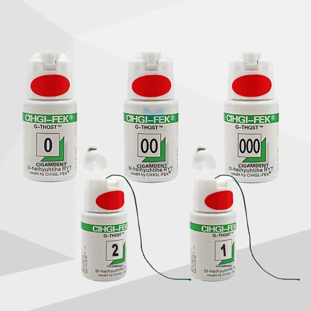 

1 Bottle Dental Gingval Retraction Cord Thread Knitted Cotton Gum Line Oral Tooth Restoration Material 000 00 0 1 2 3 Consumable